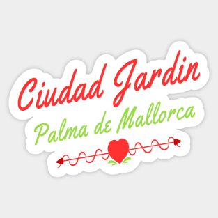 Ciudad Jardin, Palma de Mallorca Spain Sticker